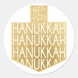Pegatinas de Hanukkah (1 1/2" o 3") "Hanukkah Drei
