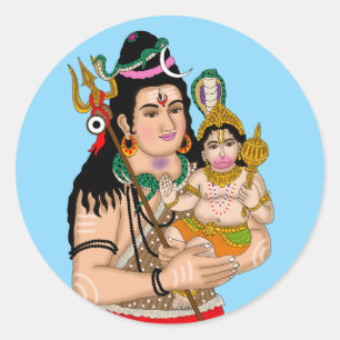 Pegatinas de Hanuman y Shiva