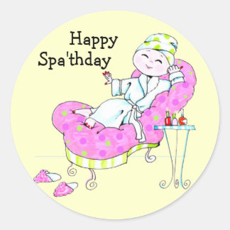 Pegatinas de Happy Spa'thday