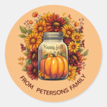 Pegatinas DE HARVEST BLESSING JAR AUTUMN