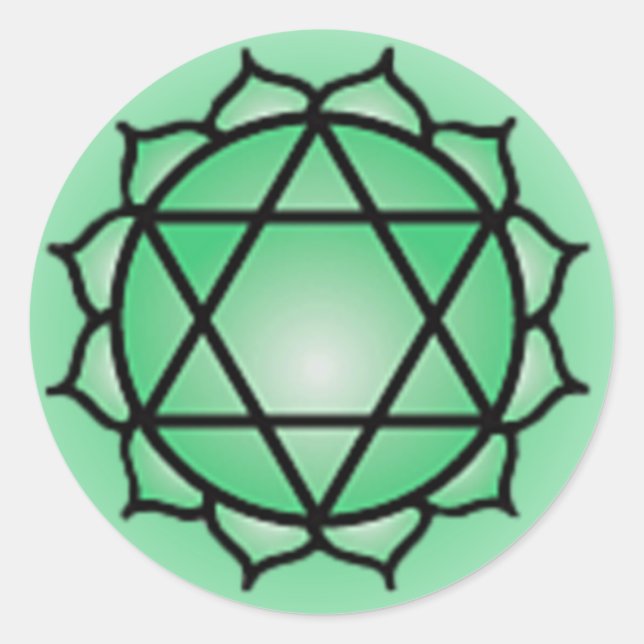 Pegatinas de Heart Chakra (Anverso)