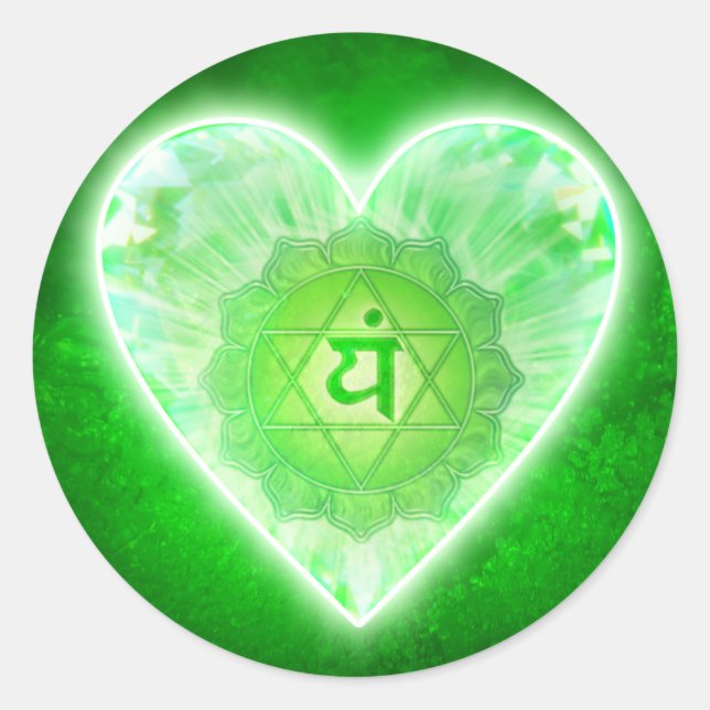 Pegatinas de Heart Chakra (Anverso)