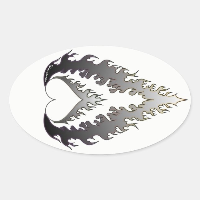 Pegatinas de Heart Fire : Plata (Anverso)