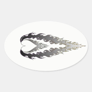 Pegatinas de Heart Fire : Plata