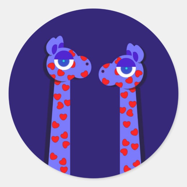 PEGATINAS de HEART GIRAFFES (Anverso)