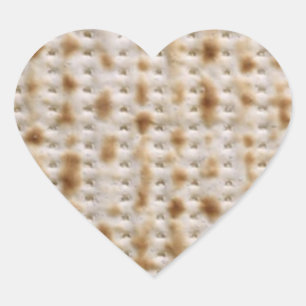 Pegatinas de Heart Passover Matzoh