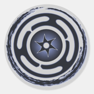 Pegatinas de Hecate's Wheel (Azul)