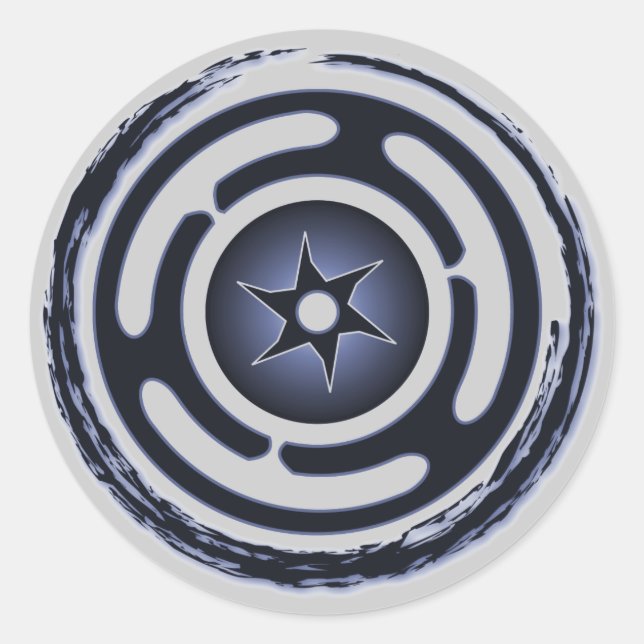 Pegatinas de Hecate's Wheel (Blue) (Anverso)