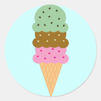 Pegatinas de helado cream cone