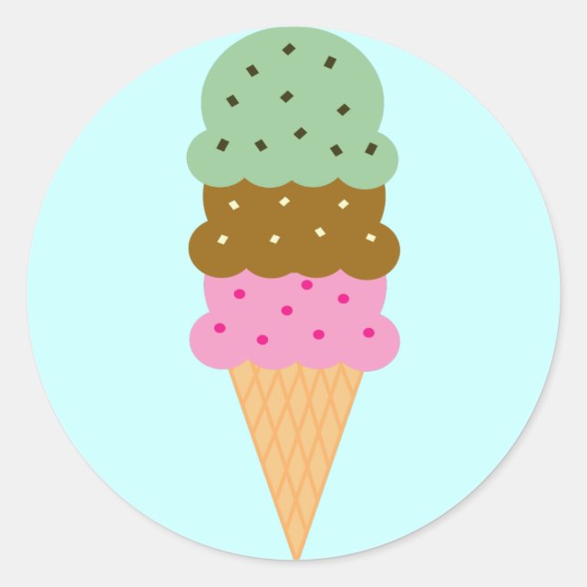 Pegatinas de helado cream cone (Anverso)