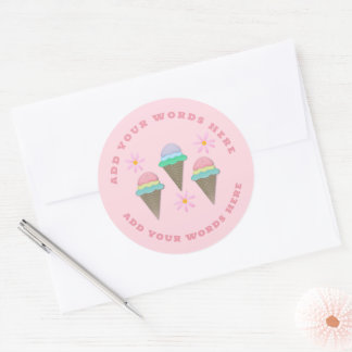 Pegatinas de helado de personalizado