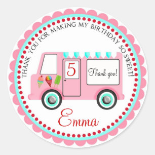 Pegatinas de helados de camiones