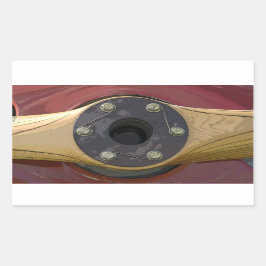 Pegatinas de hélices de madera de aviones rojos