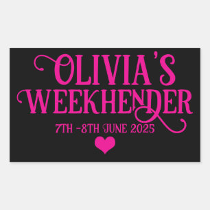 Pegatinas de Hen Do personalizados de moda   Bride