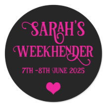 Pegatinas de Hen Do personalizados de moda | Bride