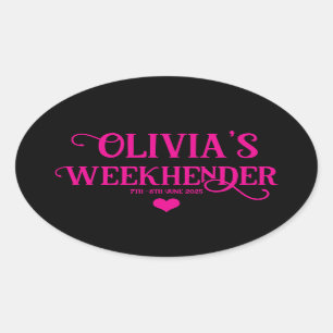 Pegatinas de Hen Do personalizados de moda   Bride
