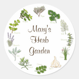 Pegatinas de Herb Garden