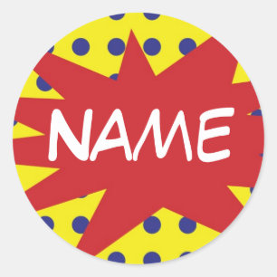 Pegatinas de historietas personalizados