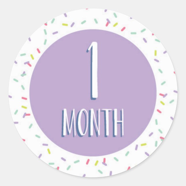 Pegatinas de hito mensual (Anverso)