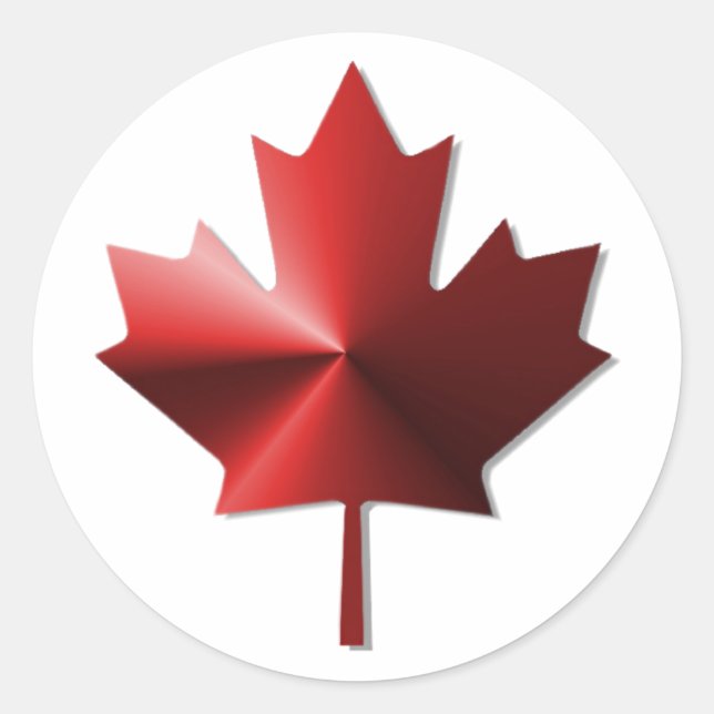 Pegatinas de hoja de arce de la bandera de Canadá (Anverso)