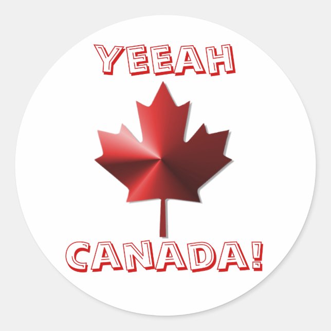 Pegatinas de hoja de arce de la bandera de Canadá (Anverso)