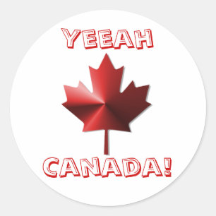 Pegatinas de hoja de arce de la bandera de Canadá