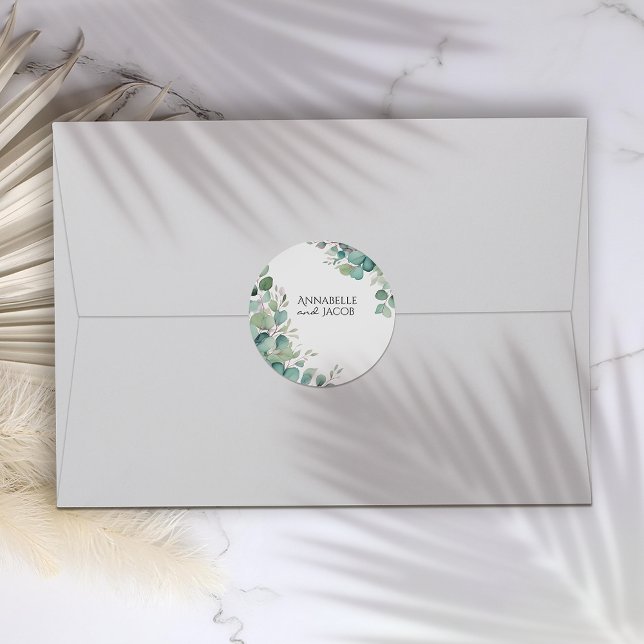 Pegatinas de hojas elegantes de acuarela (Subido por el creador)