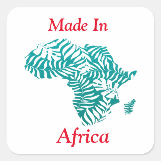 Pegatinas de hojas tropicales hechas en África
