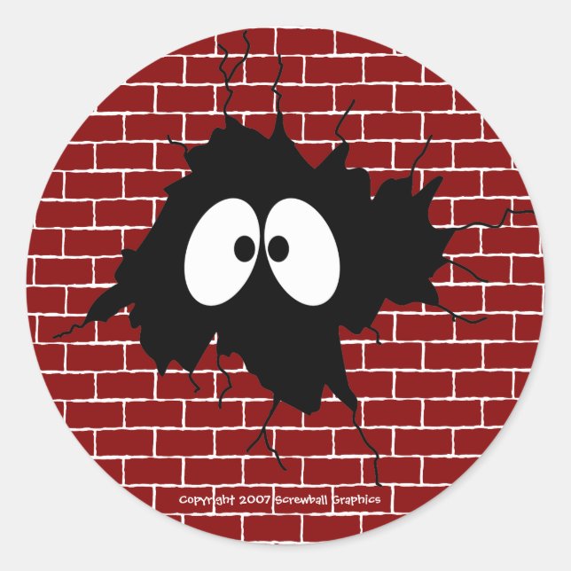 Pegatinas de Hole in the Wall (Anverso)