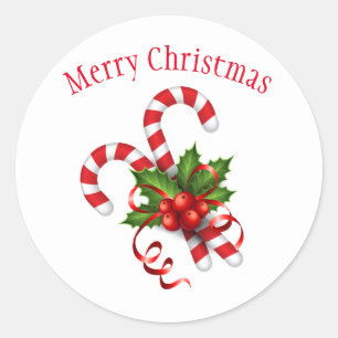 Pegatinas de Holiday Candy Canes