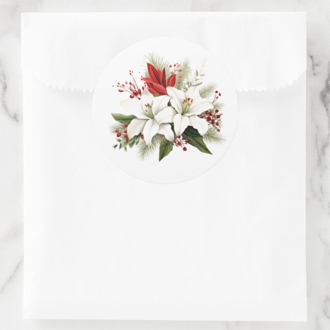 Pegatinas de Holiday Lilies (Bolso)