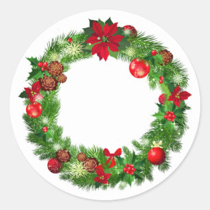 Pegatinas de Holiday Wreath