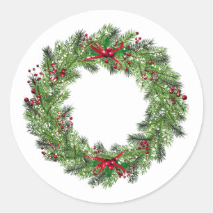 Pegatinas de Holiday Wreath