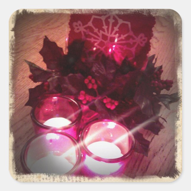 Pegatinas de Holly Jolly (Anverso)