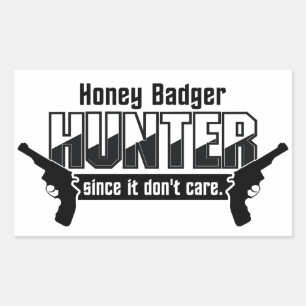 Pegatinas de Honey Badger Hunter