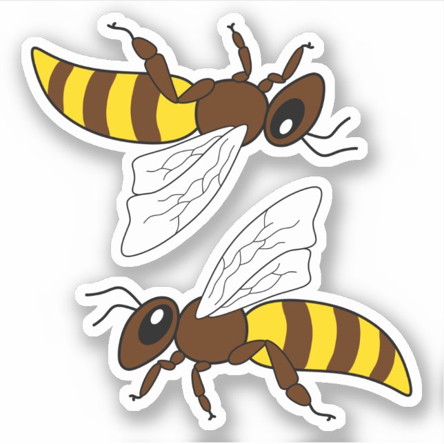 Pegatinas de Honeybee Vinyl (Anverso)