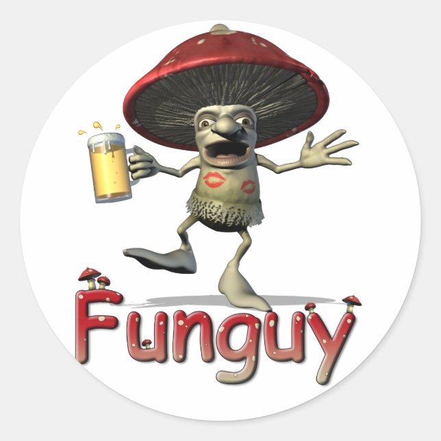 Pegatinas de hongos Funguy (Anverso)