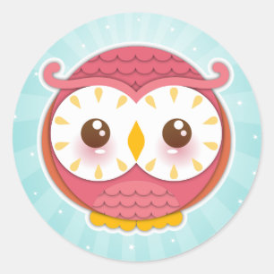 Pegatinas de HooHoo Owl