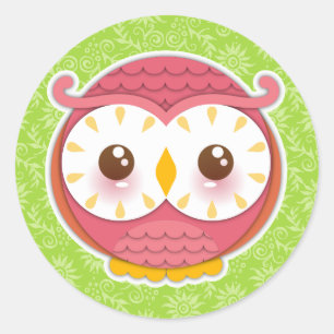 Pegatinas de HooHoo Owl