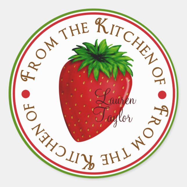 Pegatinas de horneado de cocina personalizada - fr (Anverso)