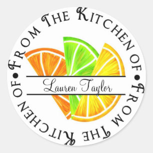 Pegatinas de horneado de la cocina de Citrus