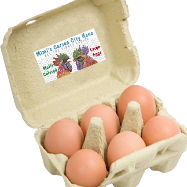 Pegatinas de Huevos Frescos de la Granja de Pollos (Subido por el creador)
