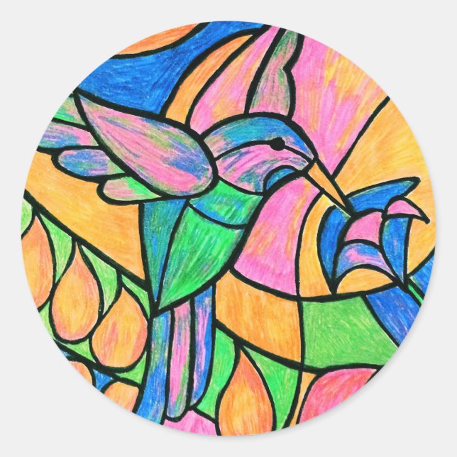 Pegatinas de Hummingbird (Anverso)