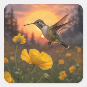 Pegatinas de Hummingbird Square