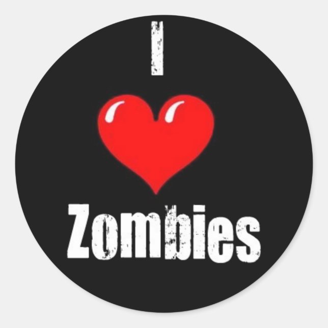 pegatinas de "I (Heart Zombies)" (Anverso)