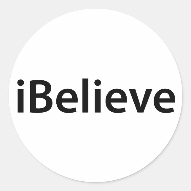 pegatinas de iBelieve (Anverso)
