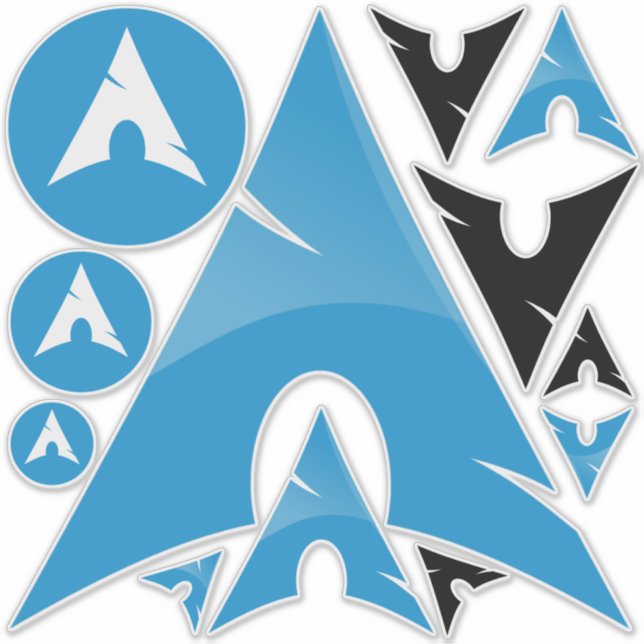 Pegatinas de iconos de arco - 12ct (Anverso)