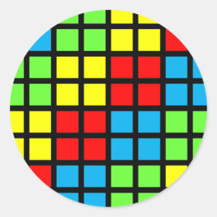 Pegatinas de ilusión óptica de colores vivos