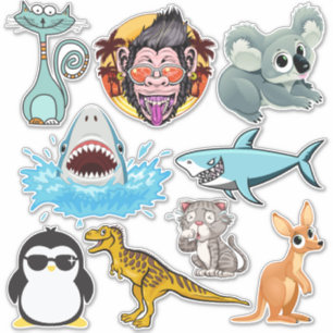 Pegatinas de Ilustracion animal