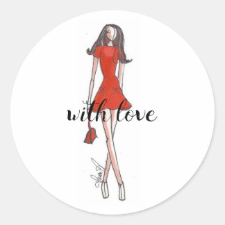 pegatinas de ilustracion de moda